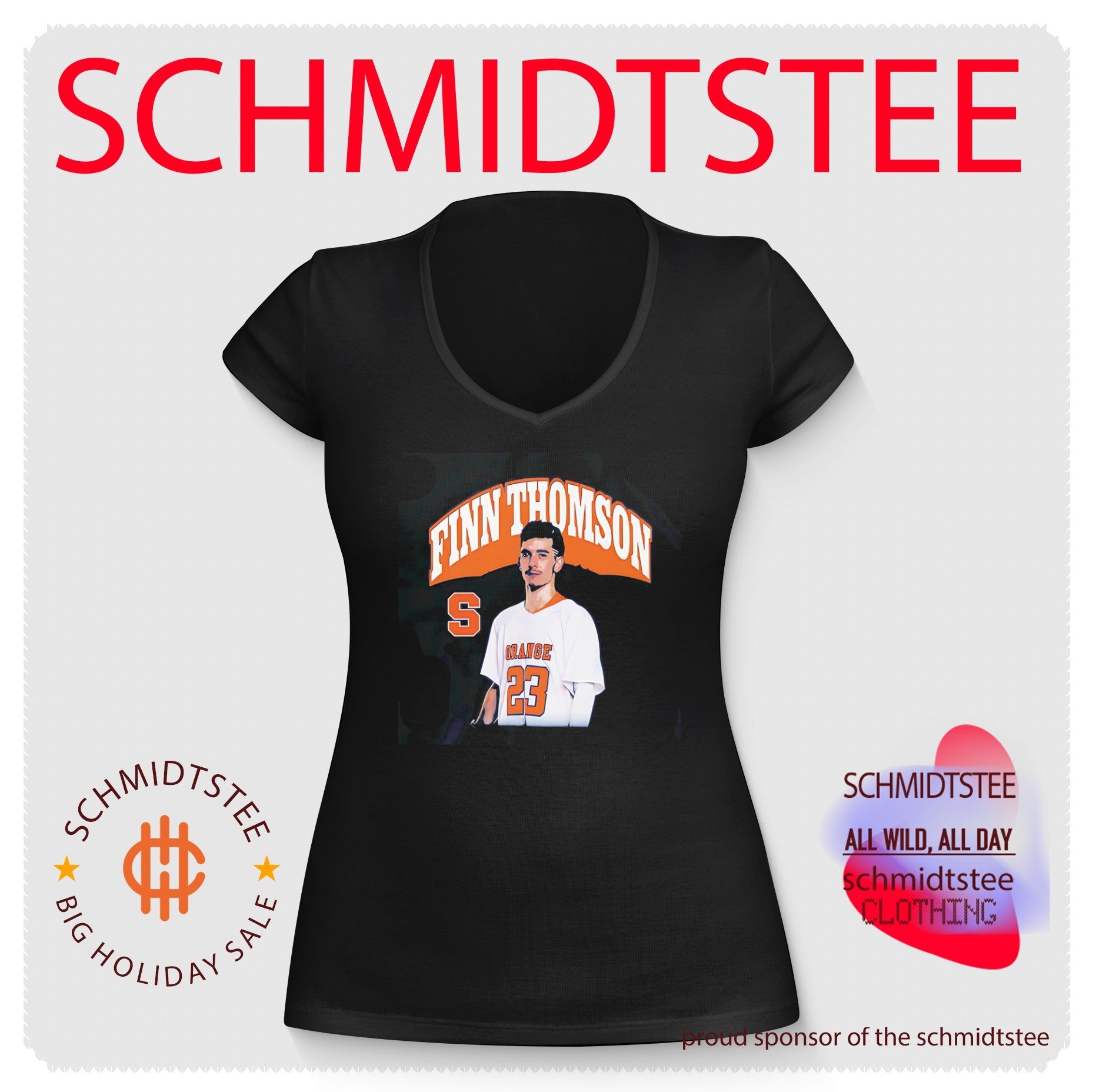 Syracuse Orange Men’s Lacrosse Finn Thomson illustration shirt