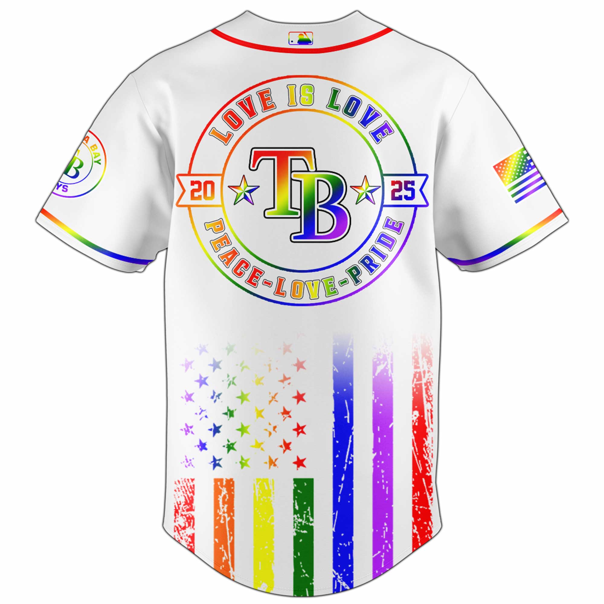 Tampa Bay Rays Happy Pride Month Baseball Jersey