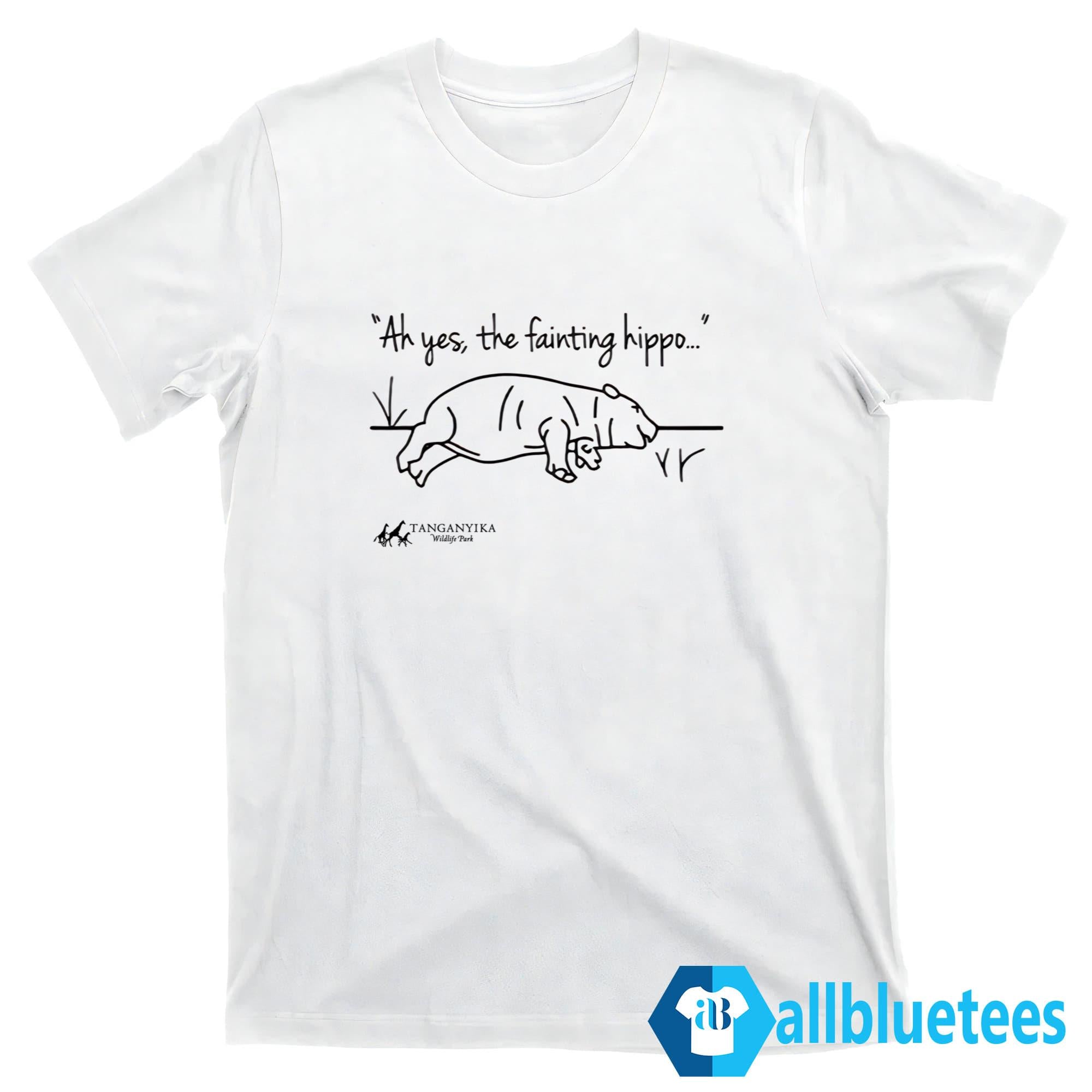 Tanganyika Wildlife Park Fainting Hippo Shirt