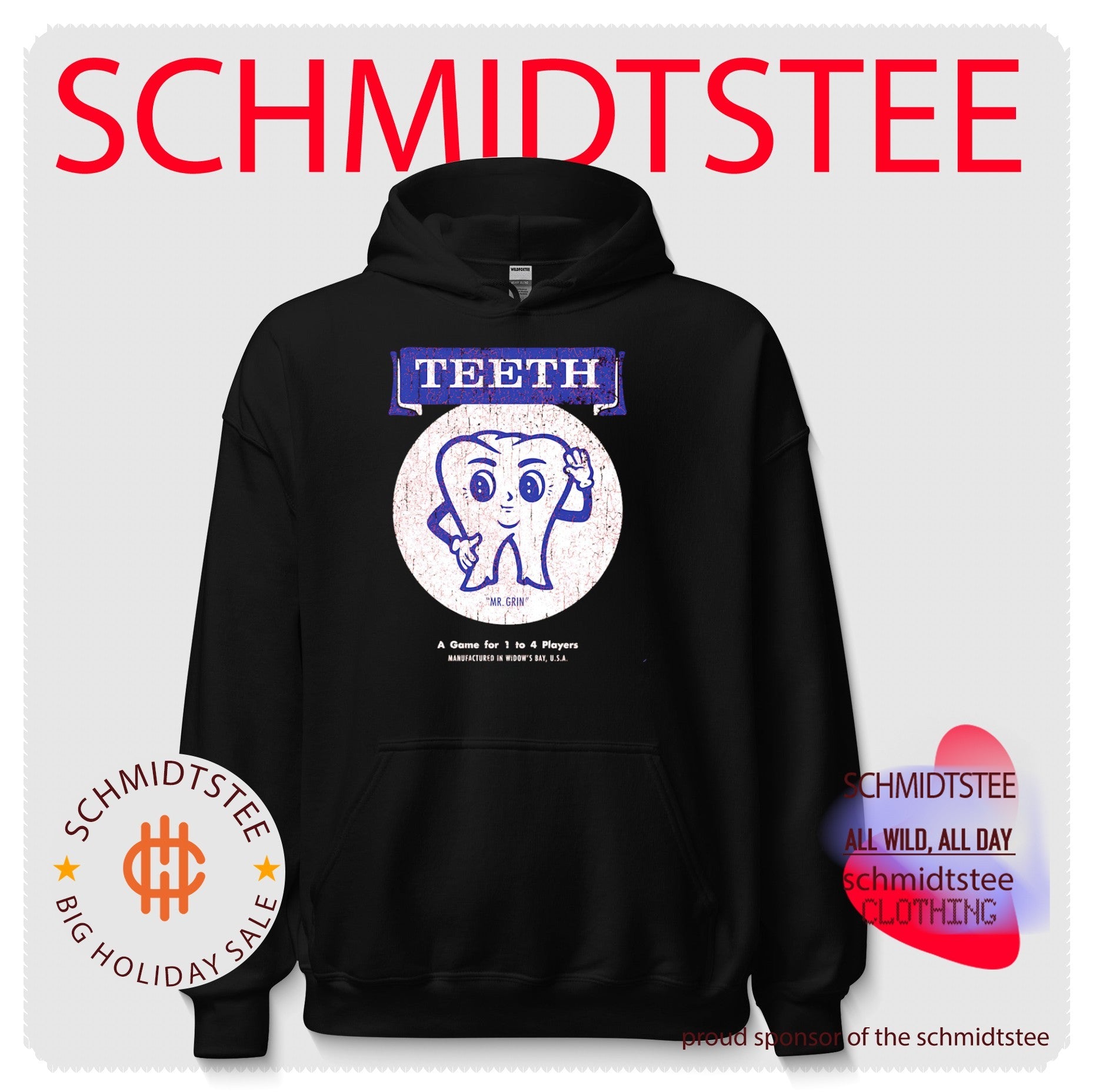 Teeth a game for 1 to 4 player shirt