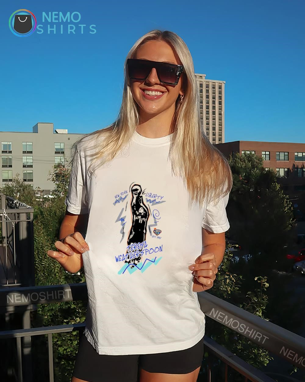 Teresa Weatherspoon New York Liberty player WNBA legend logo shirt