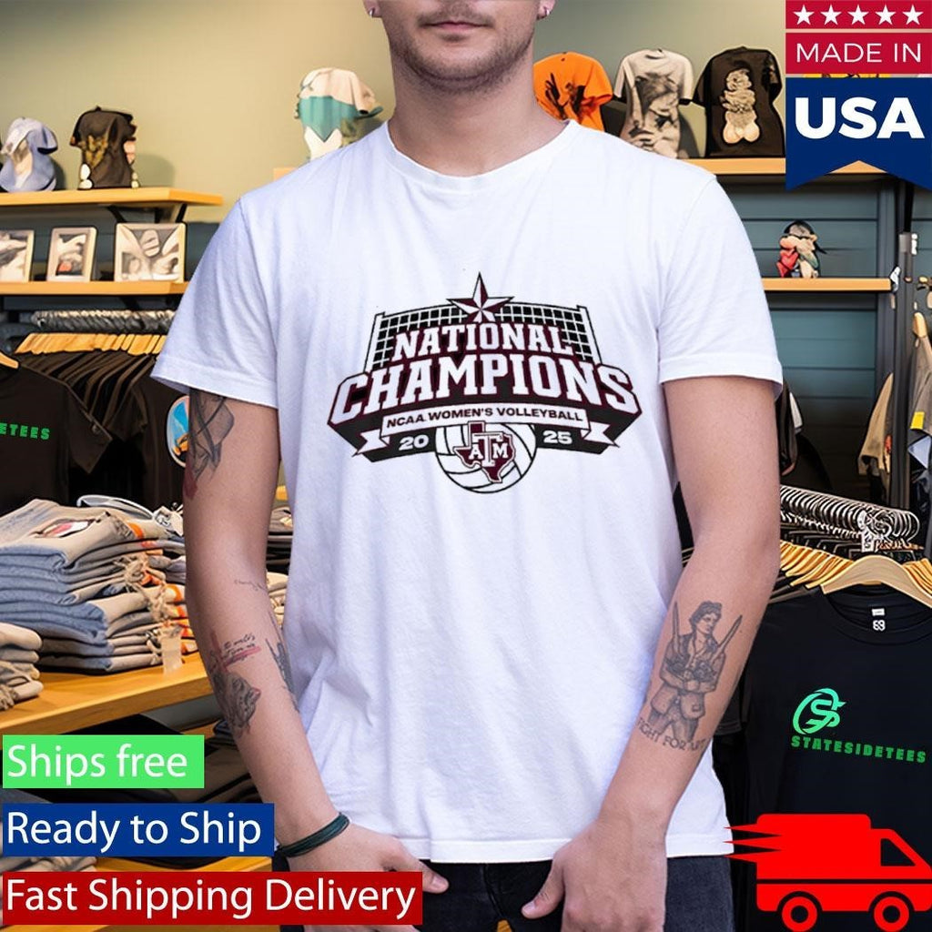 Texas A&m Volleyball 2025 National Champions Logo Shirt
