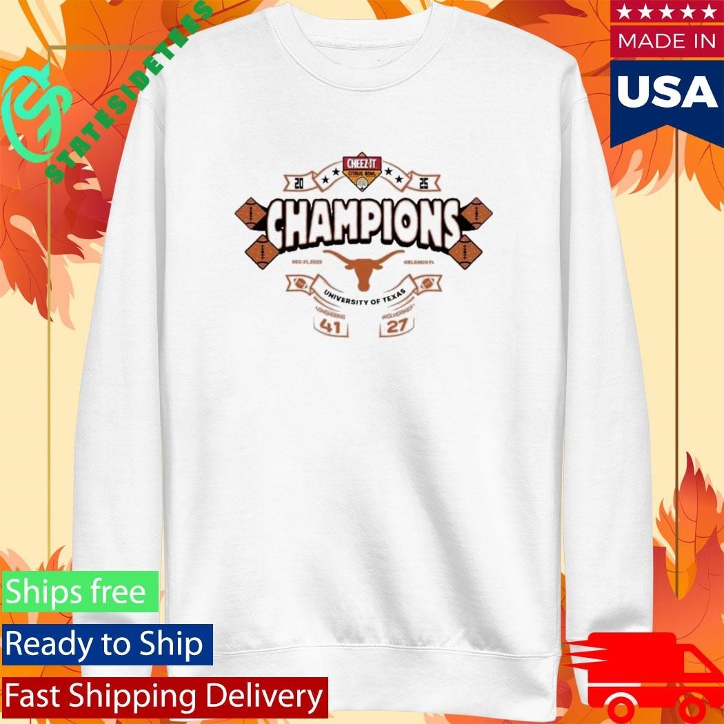 Texas Longhorns Cheezit Citrus Bowl Champions 2025 Shirt