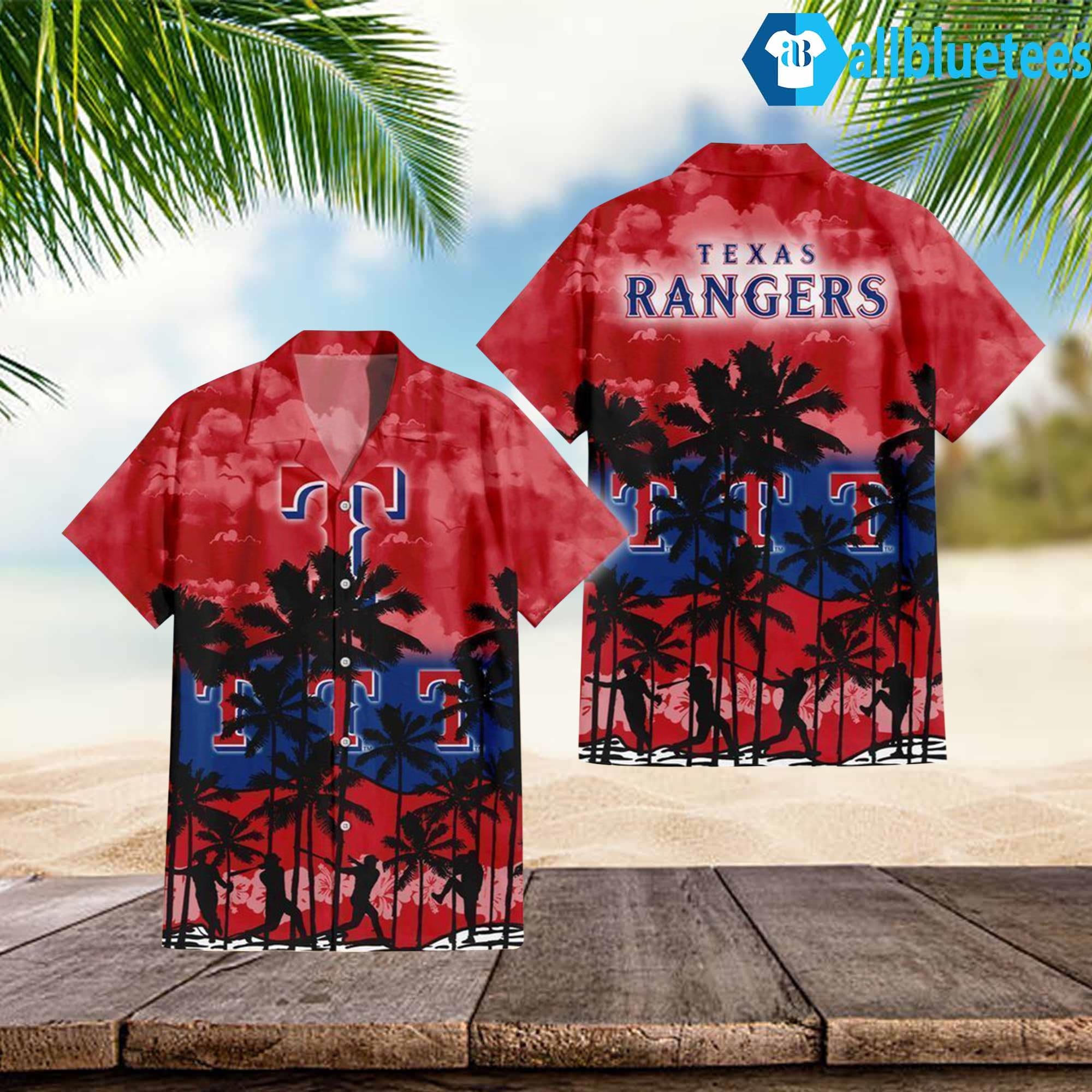 Texas Rangers Hawaiian Shirt