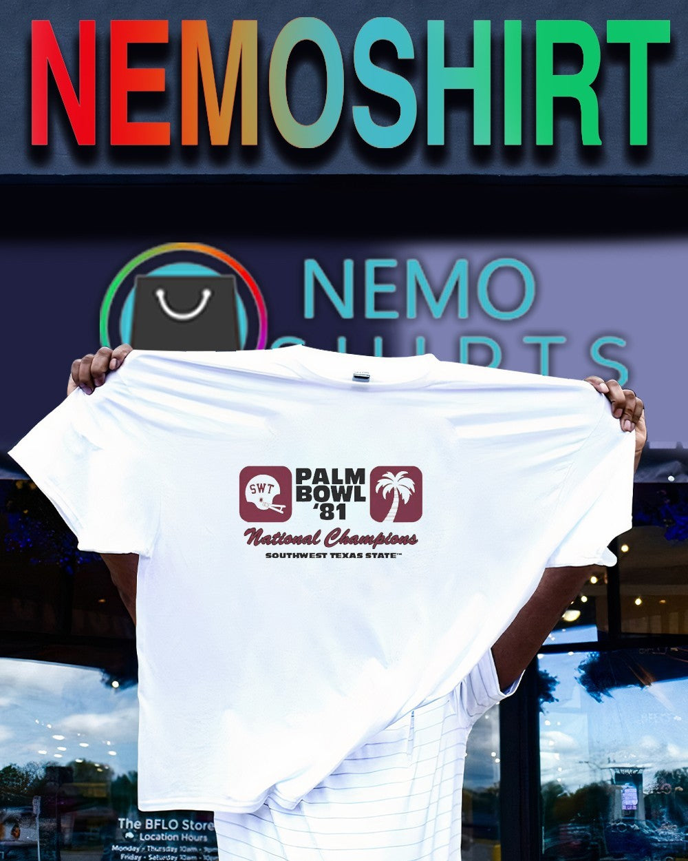Texas State Palm Bowl 1981 national championship shirt