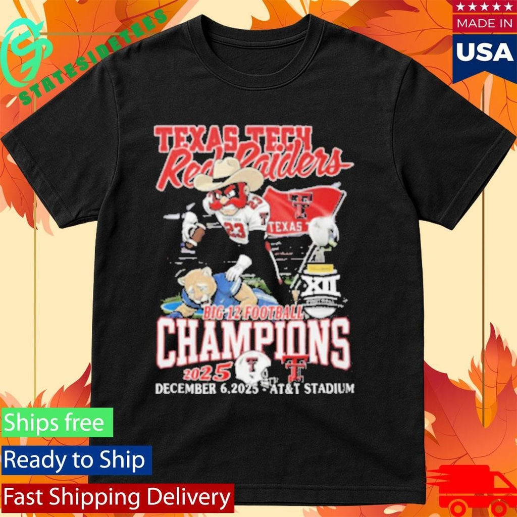 Texas Tech Red Raiders Big 12 Football Champions Shirt