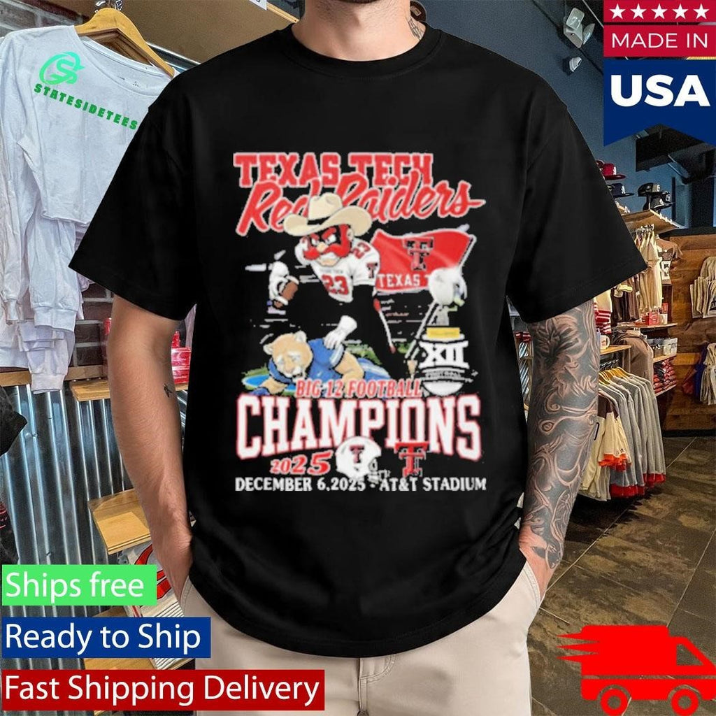 Texas Tech Red Raiders Big 12 Football Champions Shirt