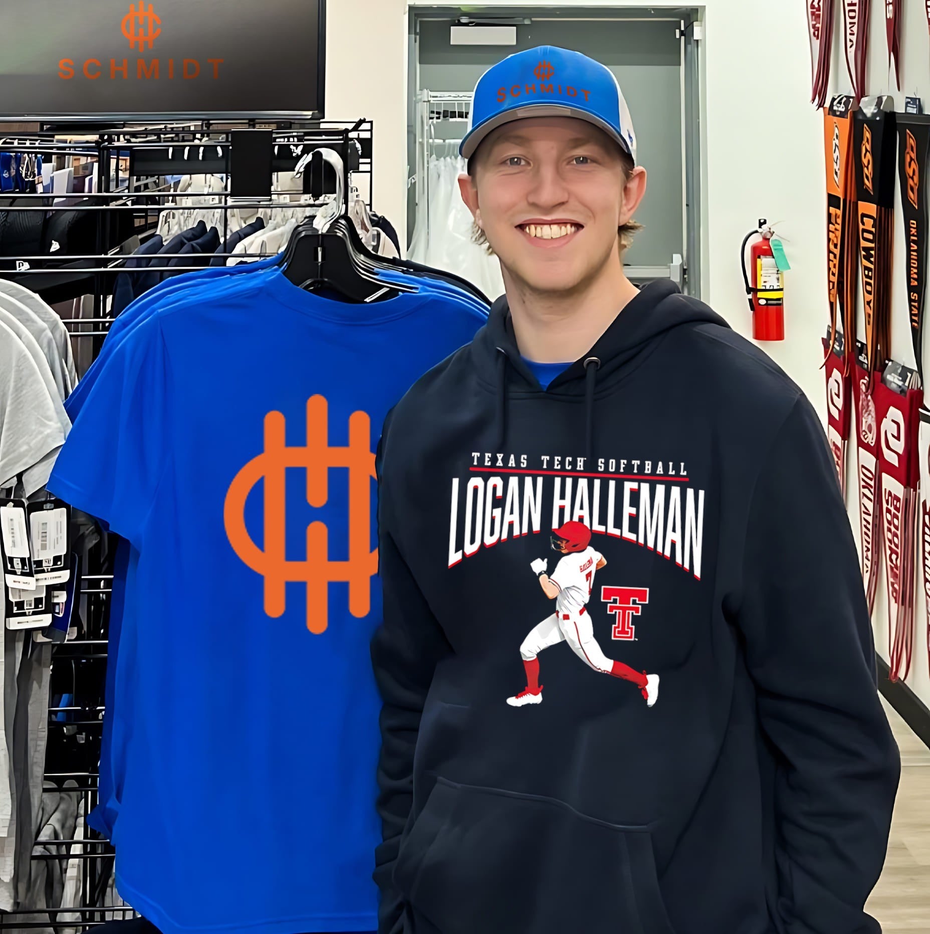 Texas Tech softball Logan Halleman illustration shirt