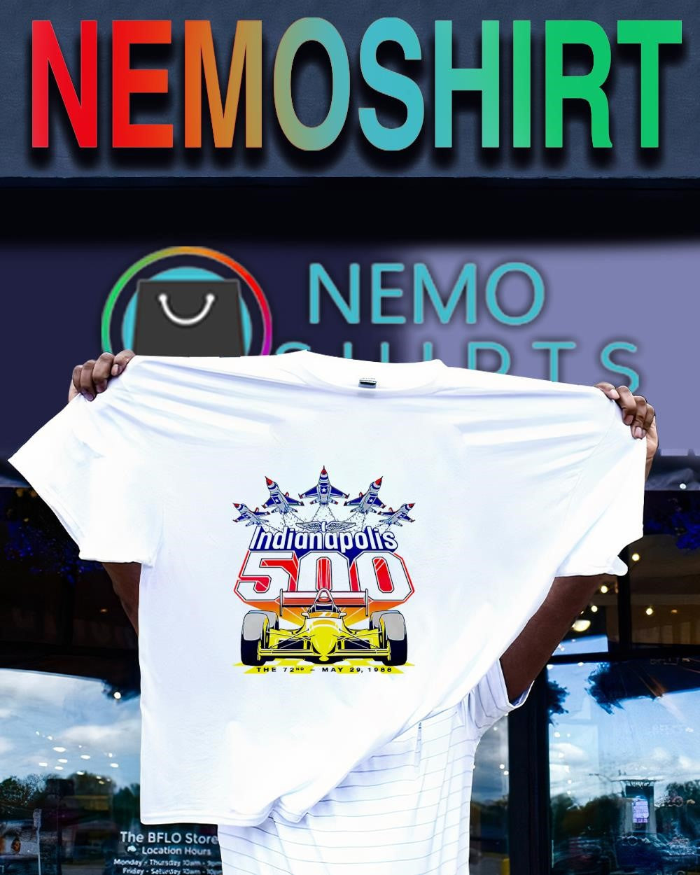 The 72nd Indianapolis 500 1988 logo vintage shirt
