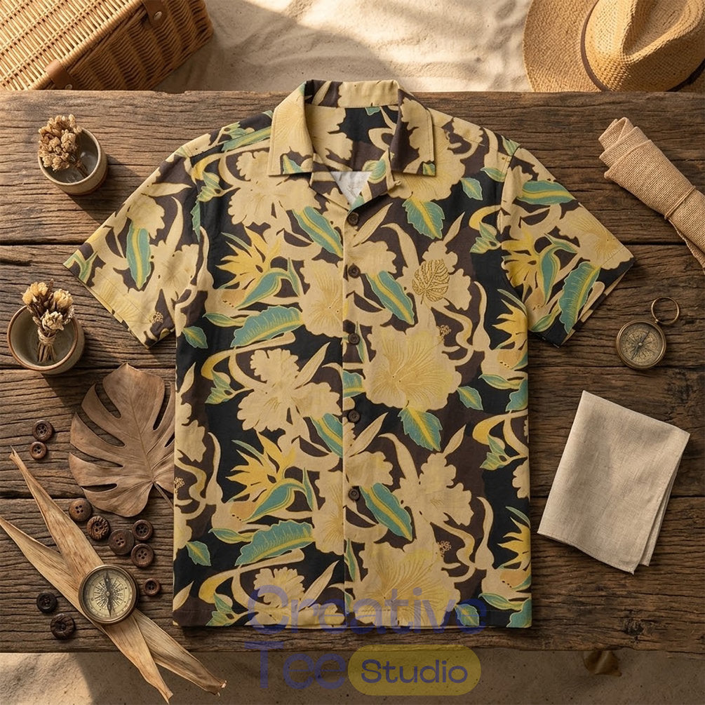The Boys Season 5 Billy Butcher Tropical Ochre Hawaiian Shirt