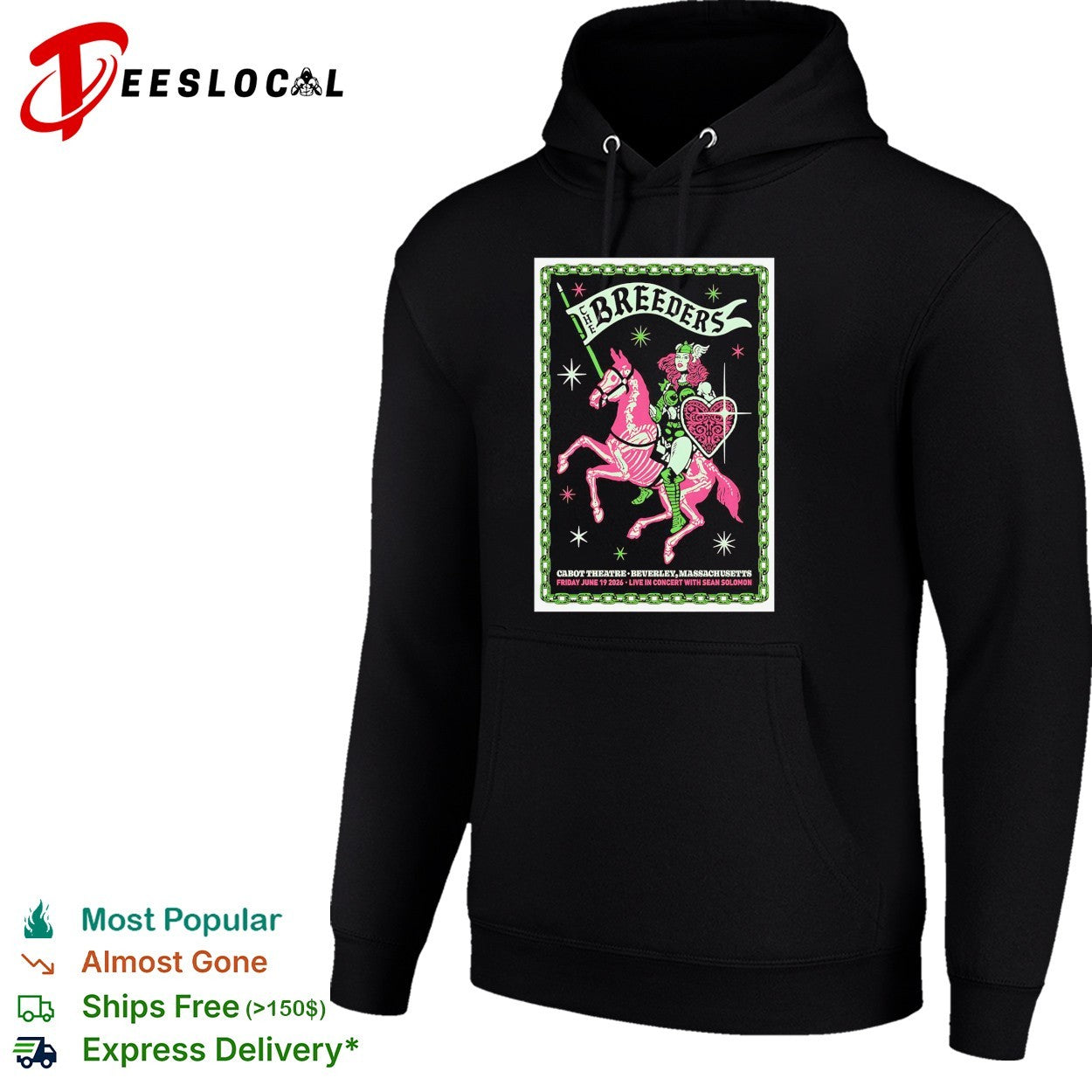 The Breeders with Sean Solomon Cabot Theatre Beverly Massachusetts shirt