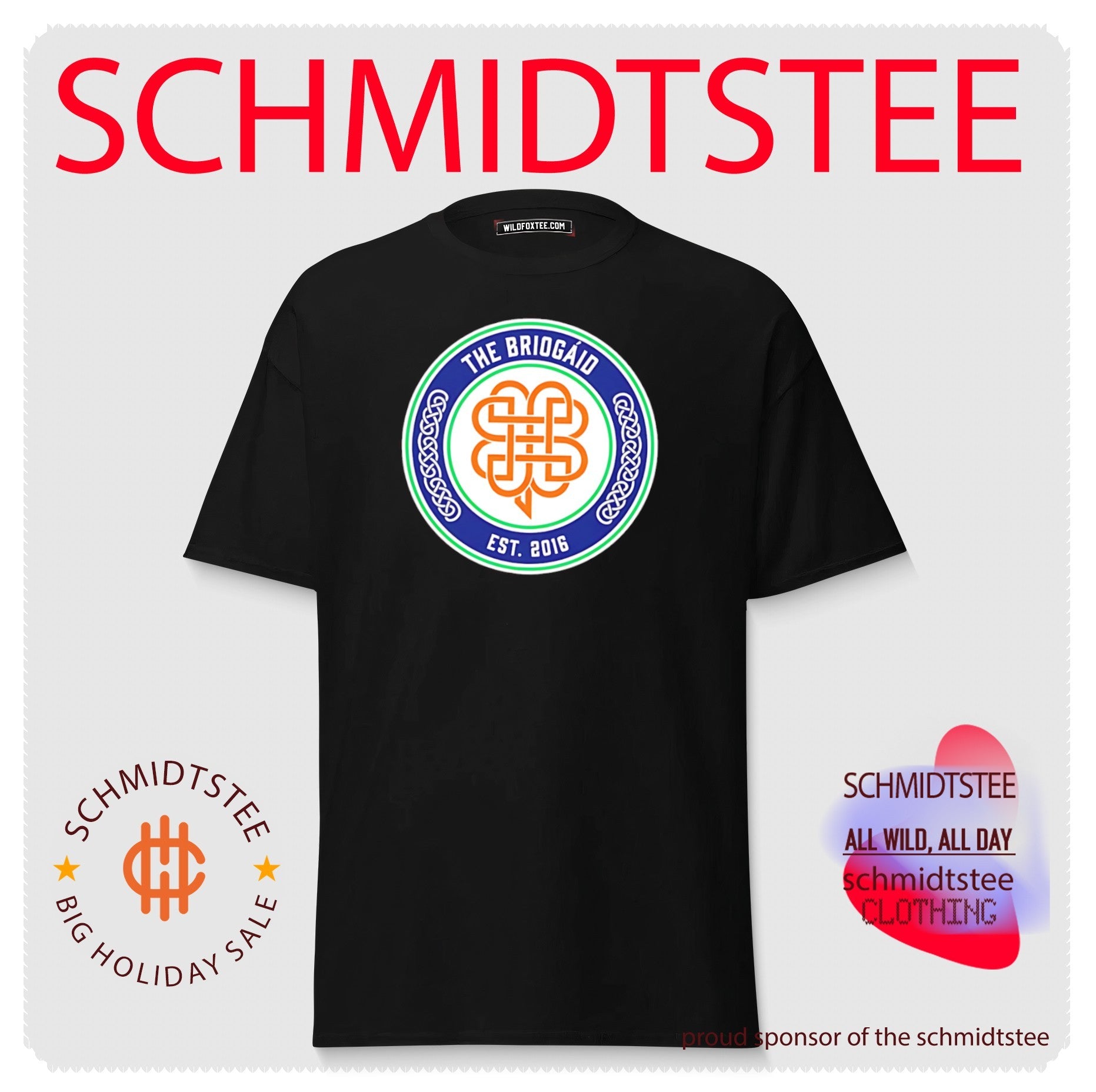The Briogaid Celtic Seal Est 2016 Clover shirt