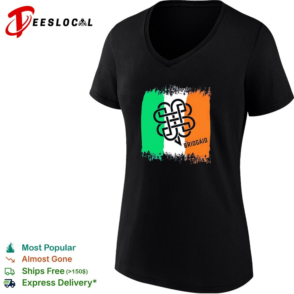 The Briogaid Irish flag celtic knot shirt