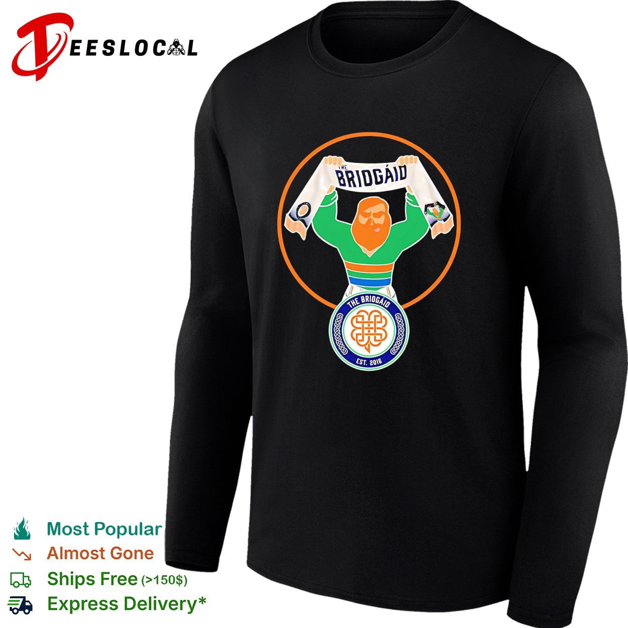 The Briogaid Irish mascot shirt