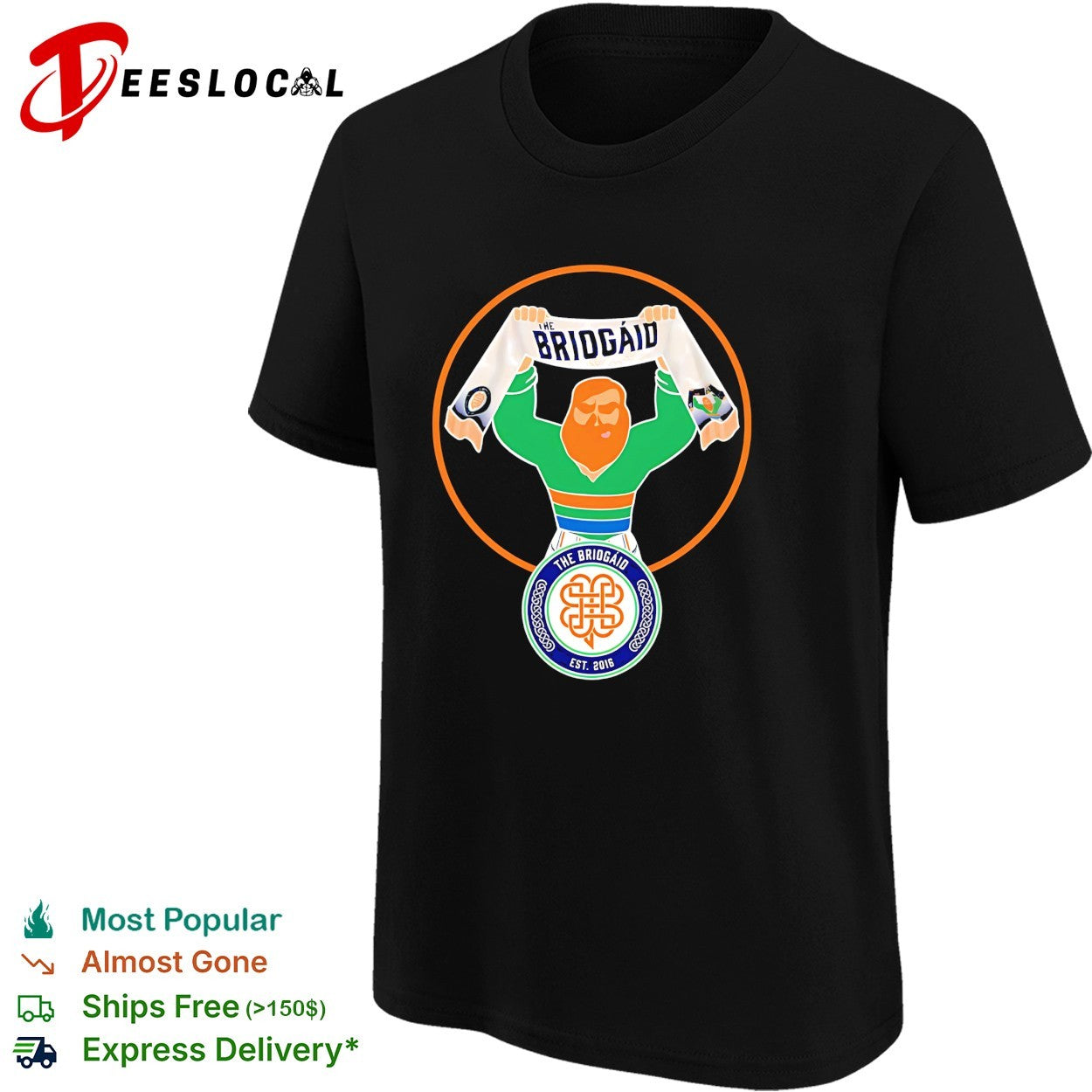 The Briogaid Irish mascot shirt