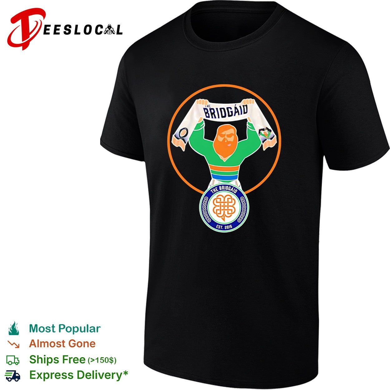The Briogaid Irish mascot shirt