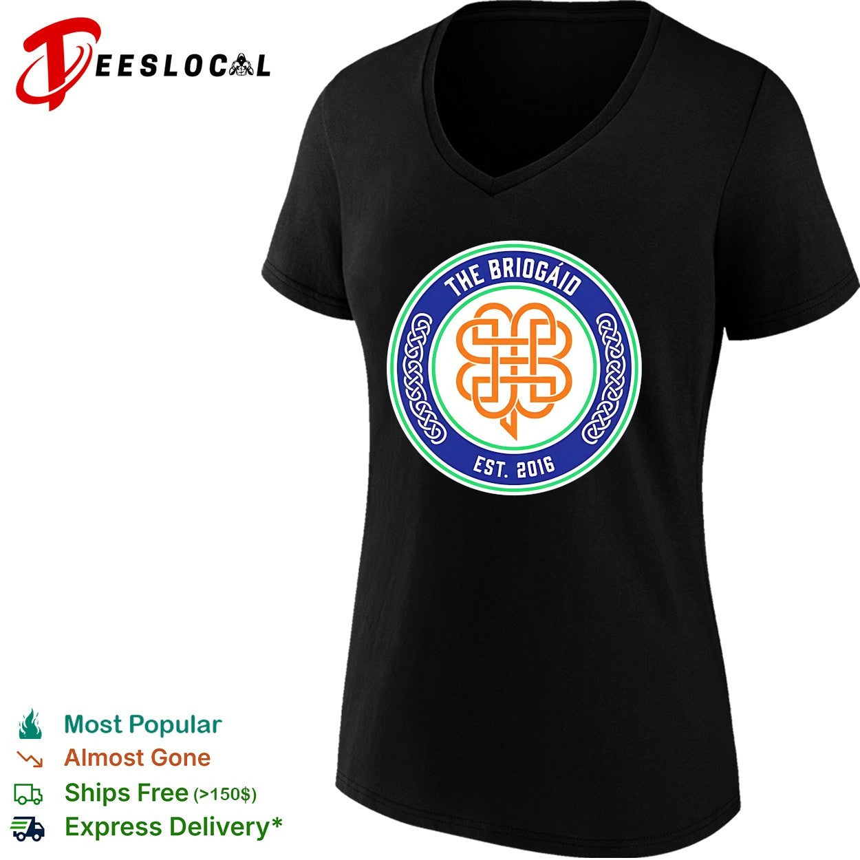 The Briogaid celtic knot badge est 2016 shirt