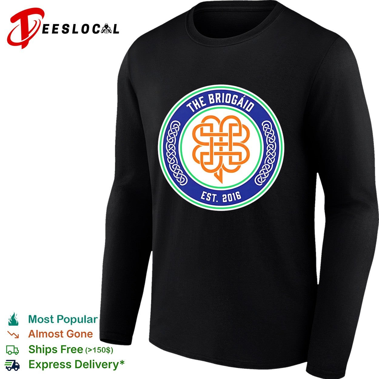 The Briogaid celtic knot badge est 2016 shirt