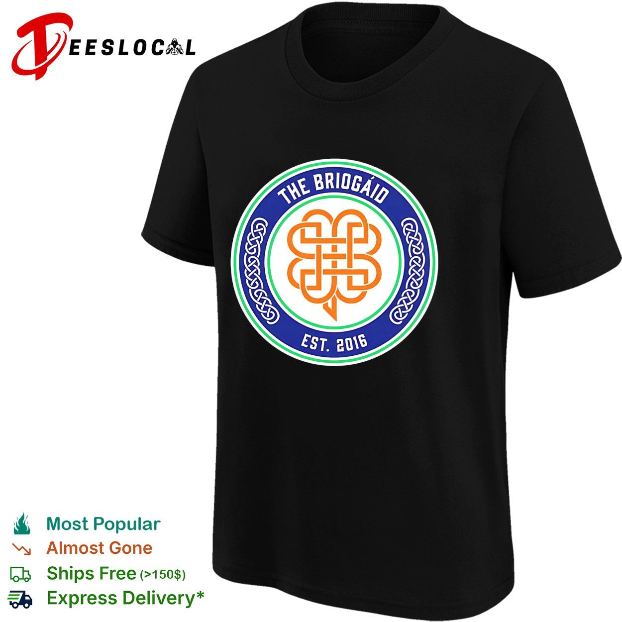 The Briogaid celtic knot badge est 2016 shirt