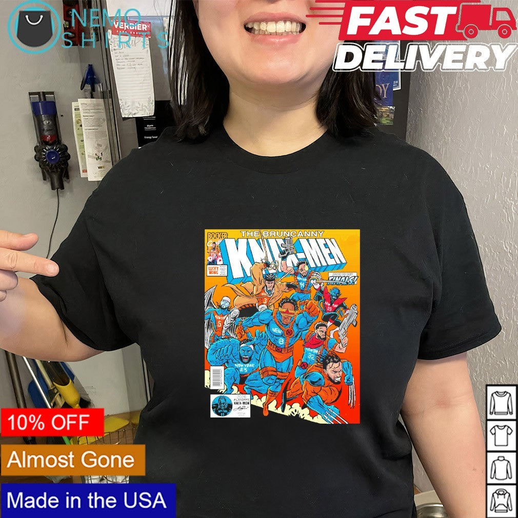 The Bruncanny Knix-men road to the finals NY Knicks 2026 Playoffs comic shirt