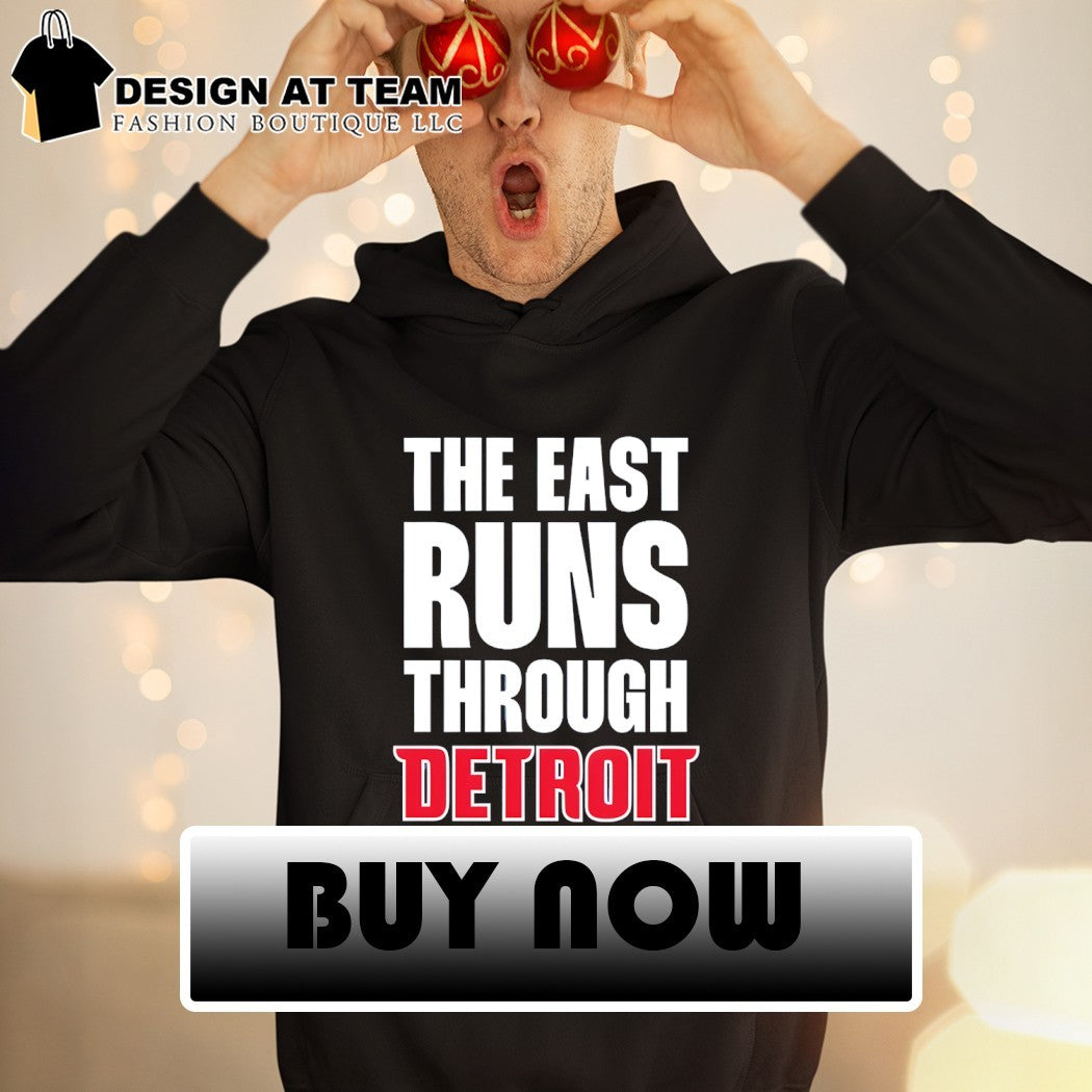 The East Runs Through Detroit Pistons Basketball All Dawg Playoffs 2025 26 NBA shirt