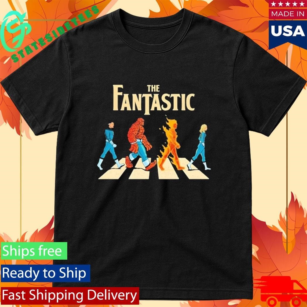 The Fantastic Four Superhero Team Walking Shirt