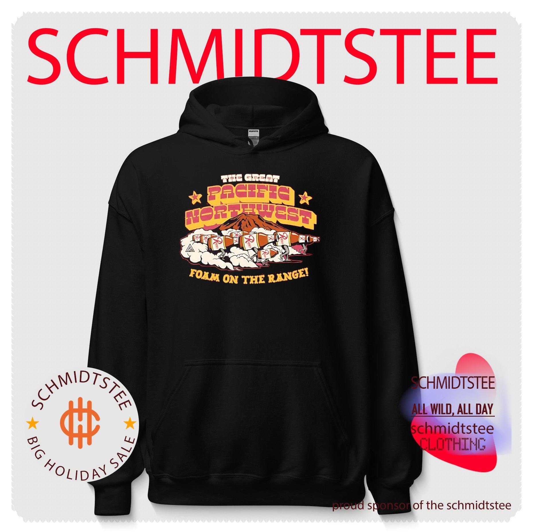 The Great Pacific Northwest Foam on the Range Rainier Beer shirt