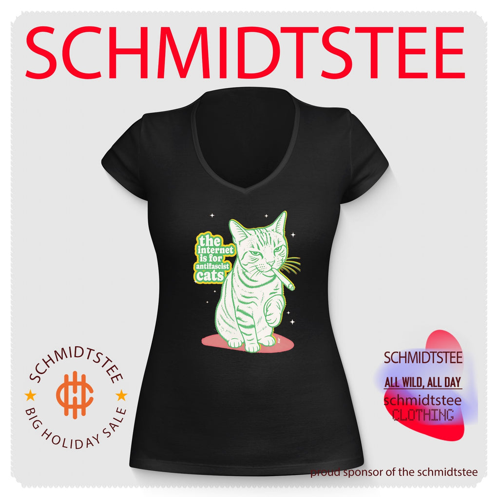 The Internet Is for Antifascist Cats cat lover shirt
