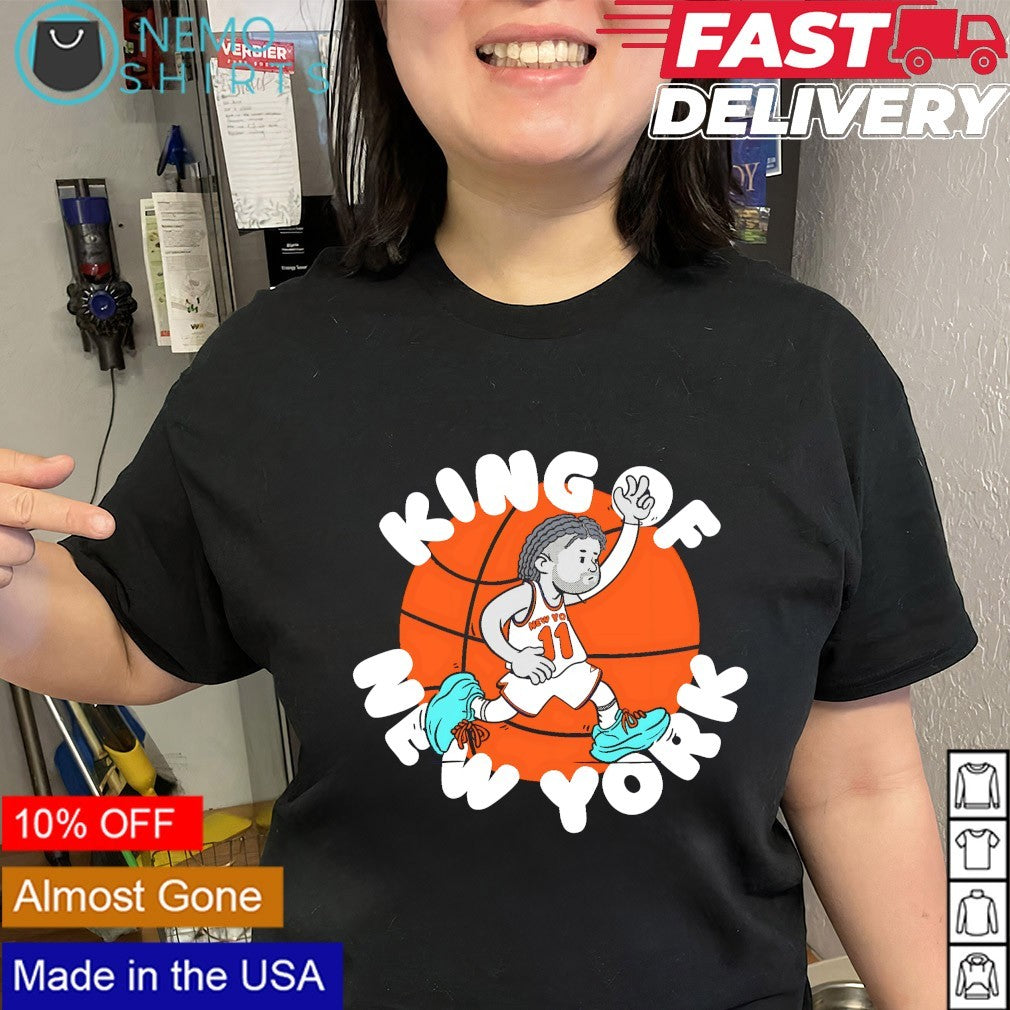 The King Of New York number 11 Jalen Brunson Knicks player shirt