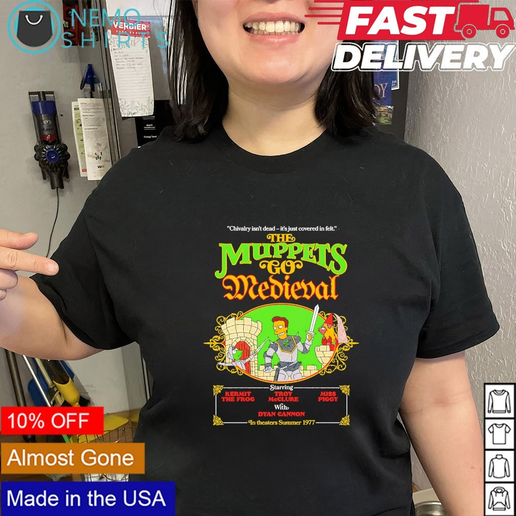 The Muppets Go Medieval Simpsons fictional movie poster shirt