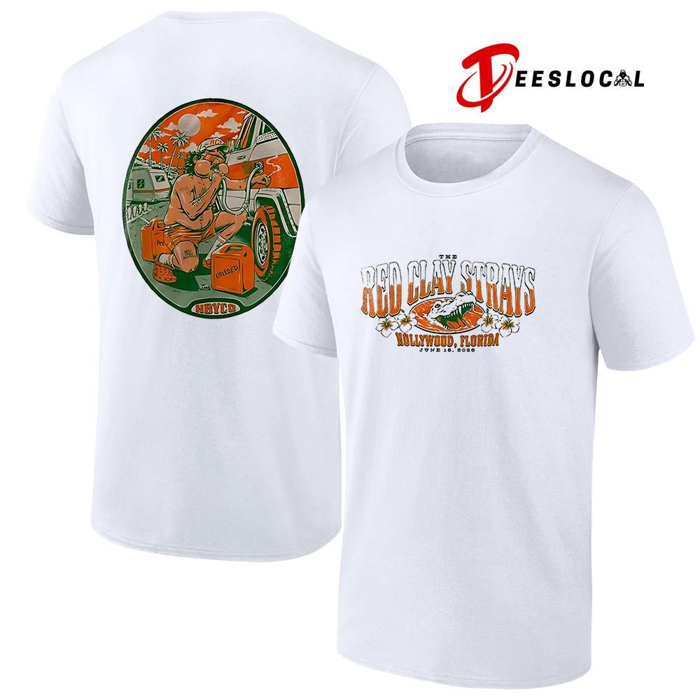 The Red Clay Strays x Soundwaves Creative Hollywood Florida graphic shirt