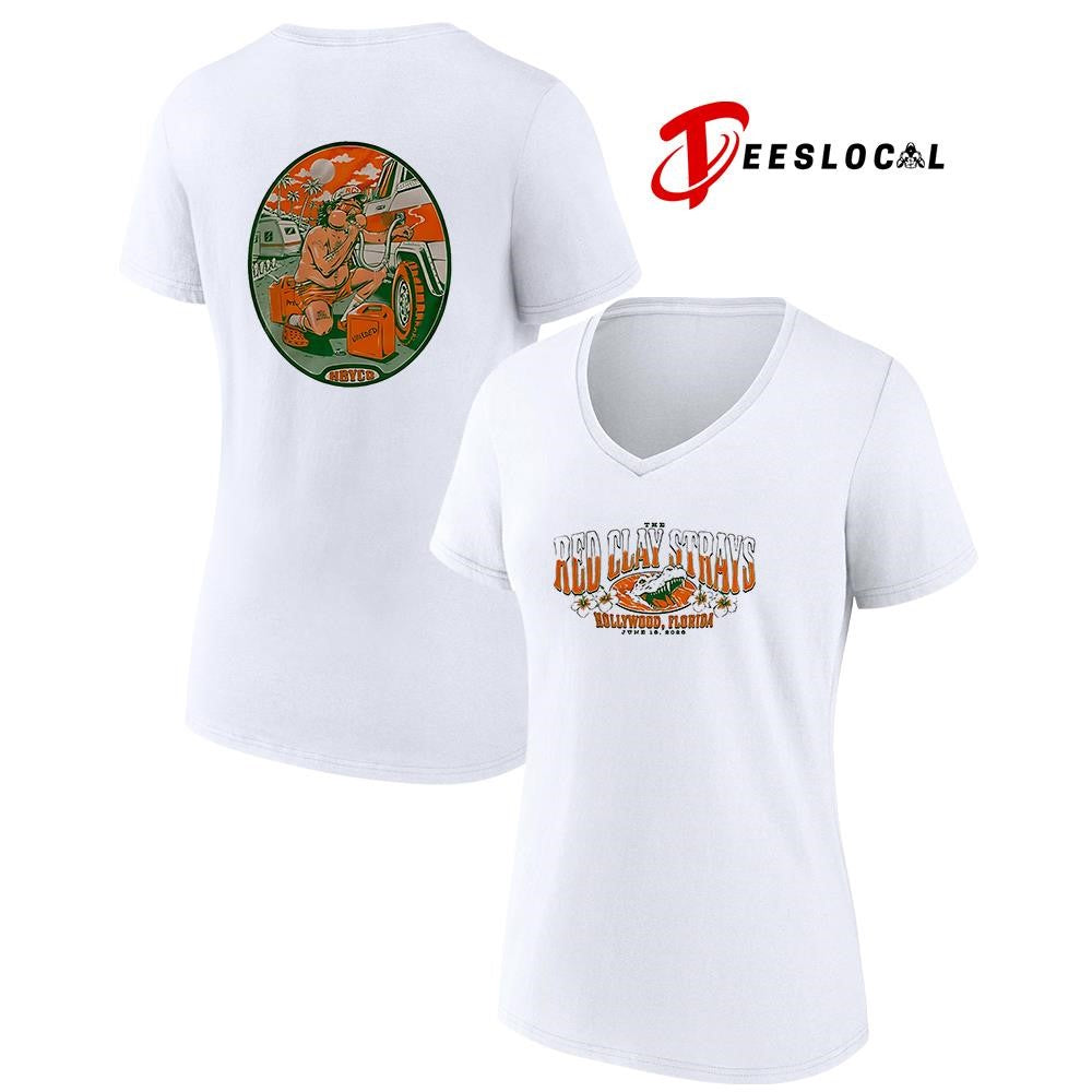 The Red Clay Strays x Soundwaves Creative Hollywood Florida graphic shirt