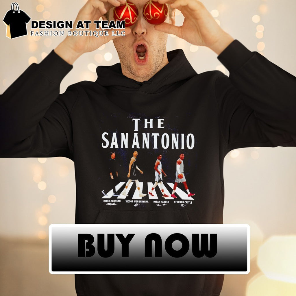 The San Antonio Mitch Johnson Victor Wembanyama Dylan Harper Stephon Castle Abbey Road shirt