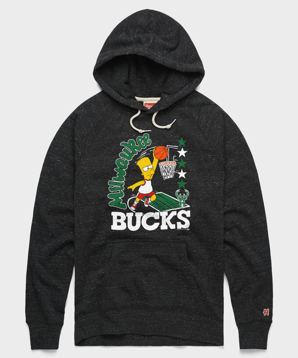 The Simpsons Bart x Milwaukee Bucks Hoodie
