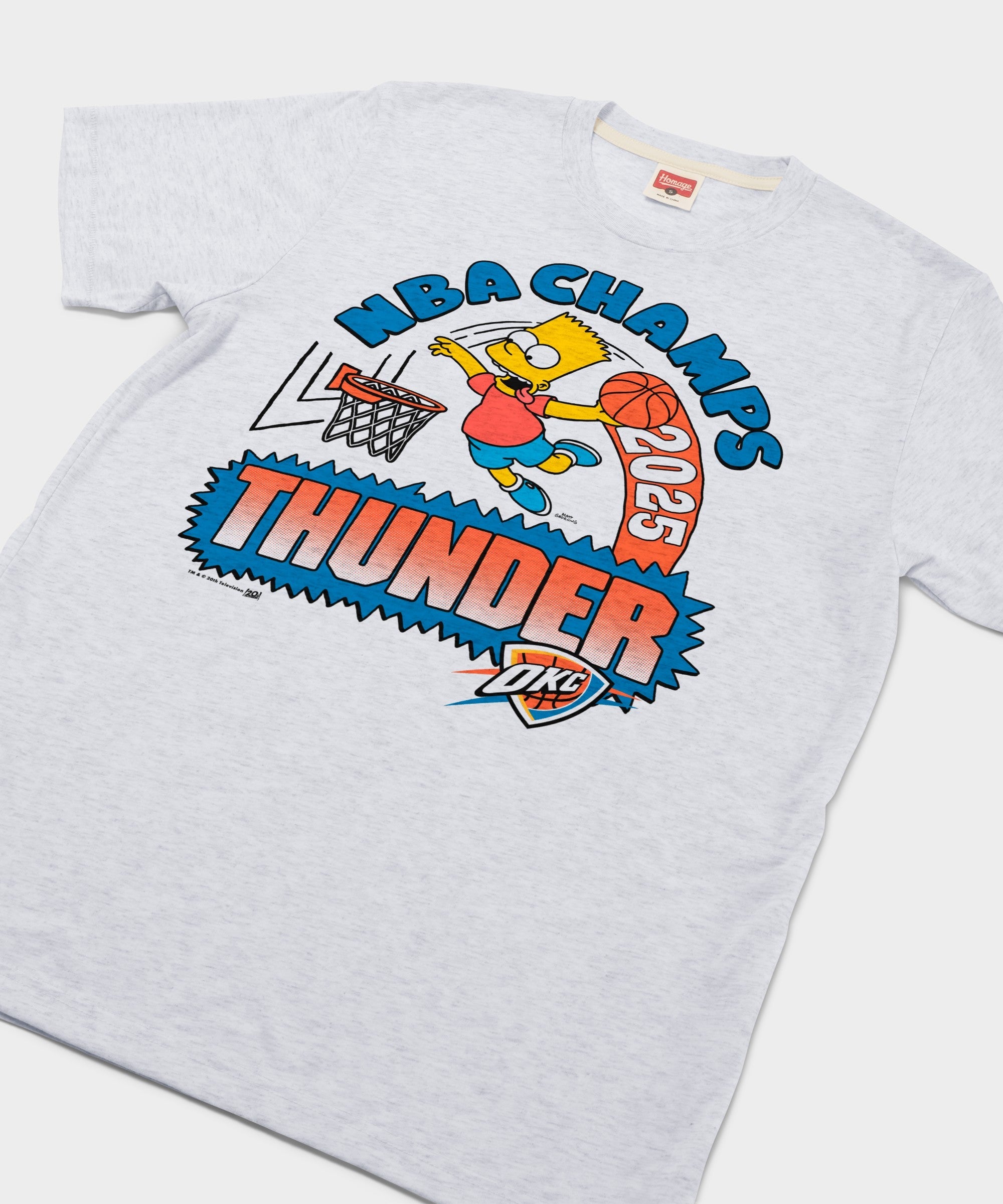 The Simpsons Bart x Thunder 2025 NBA Champs