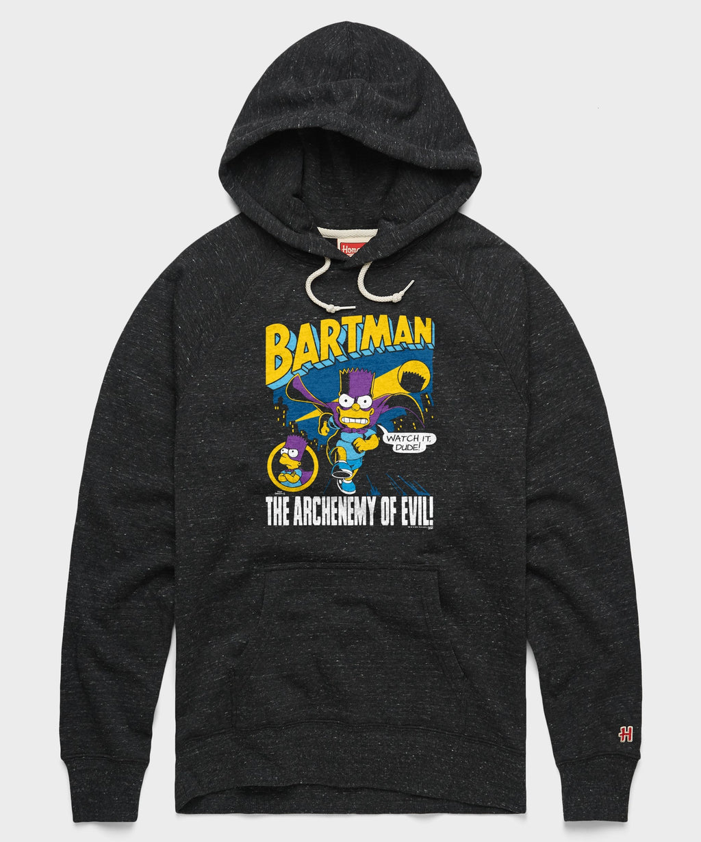The Simpsons Bartman The Archenemy of Evil Hoodie