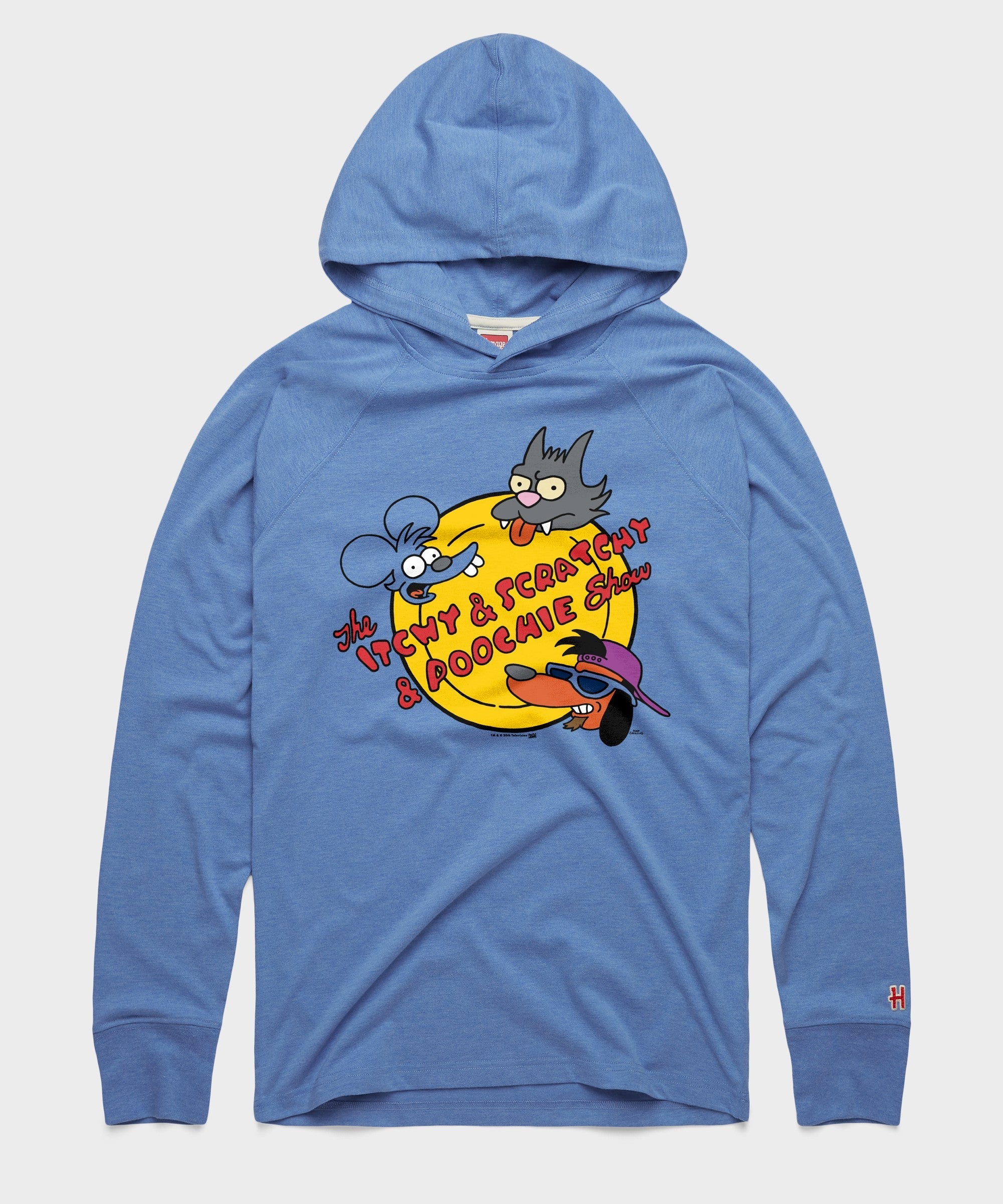 The Simpsons The Itchy And Scratchy And Poochie Show Lightweight Hoodie