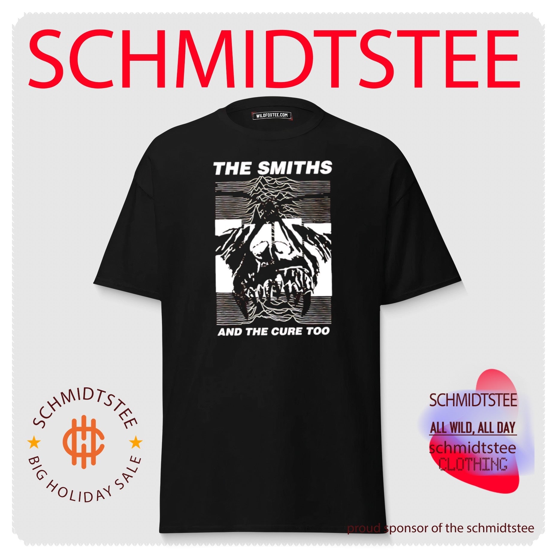 The Smiths and the Cure Too Joy Division shirt