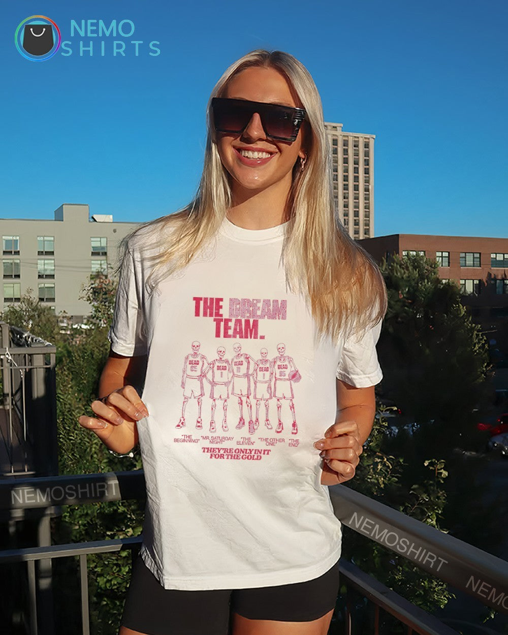 The dream team they’re only in it for the gold Dead basketball skeleton player shirt