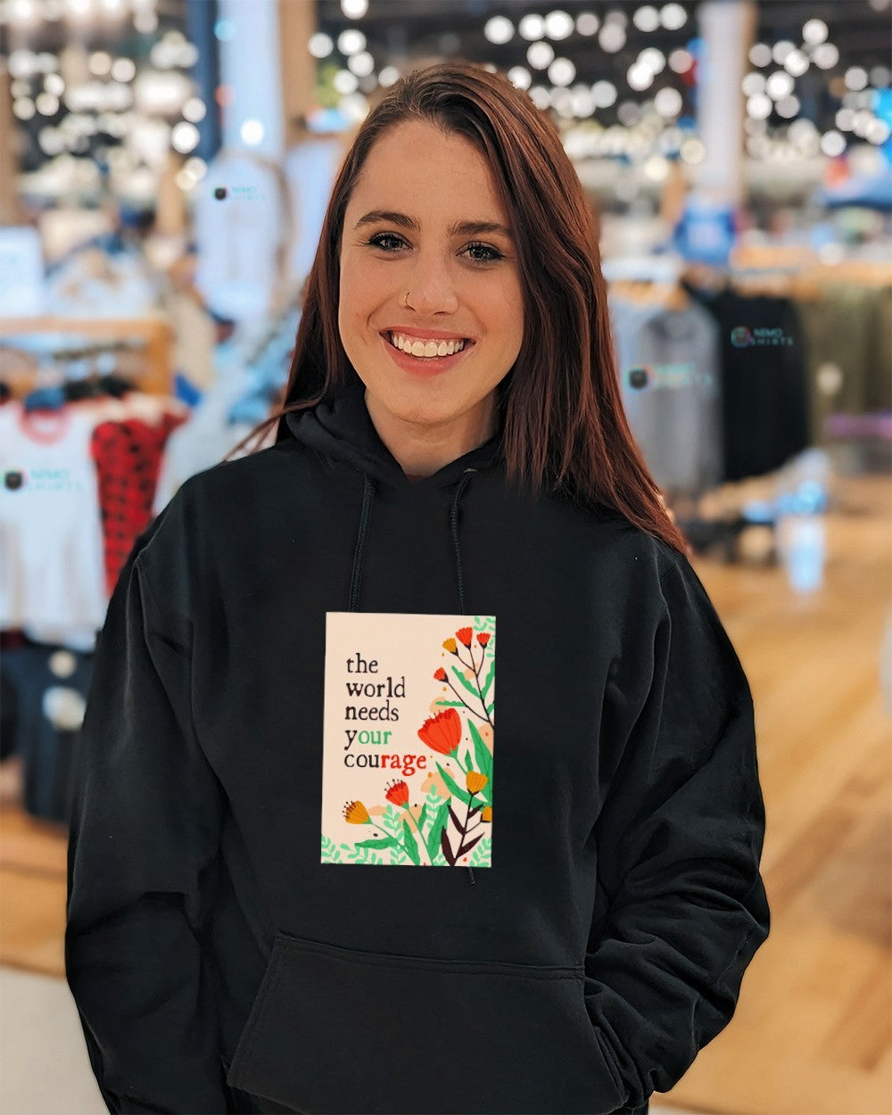 The world needs your courage our rage floral shirt