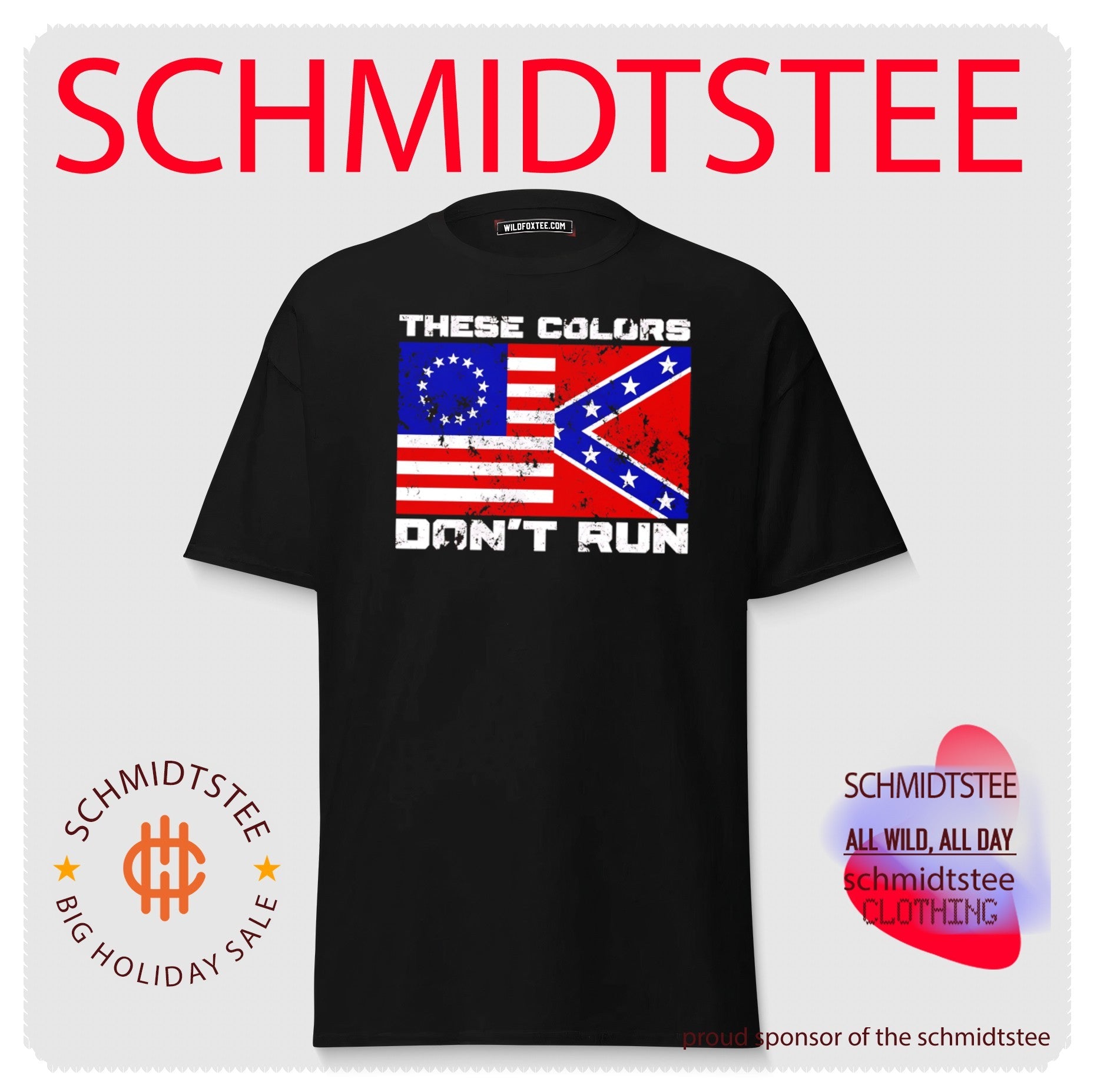 These Colors Don’t Run American and Confederate Flag shirt