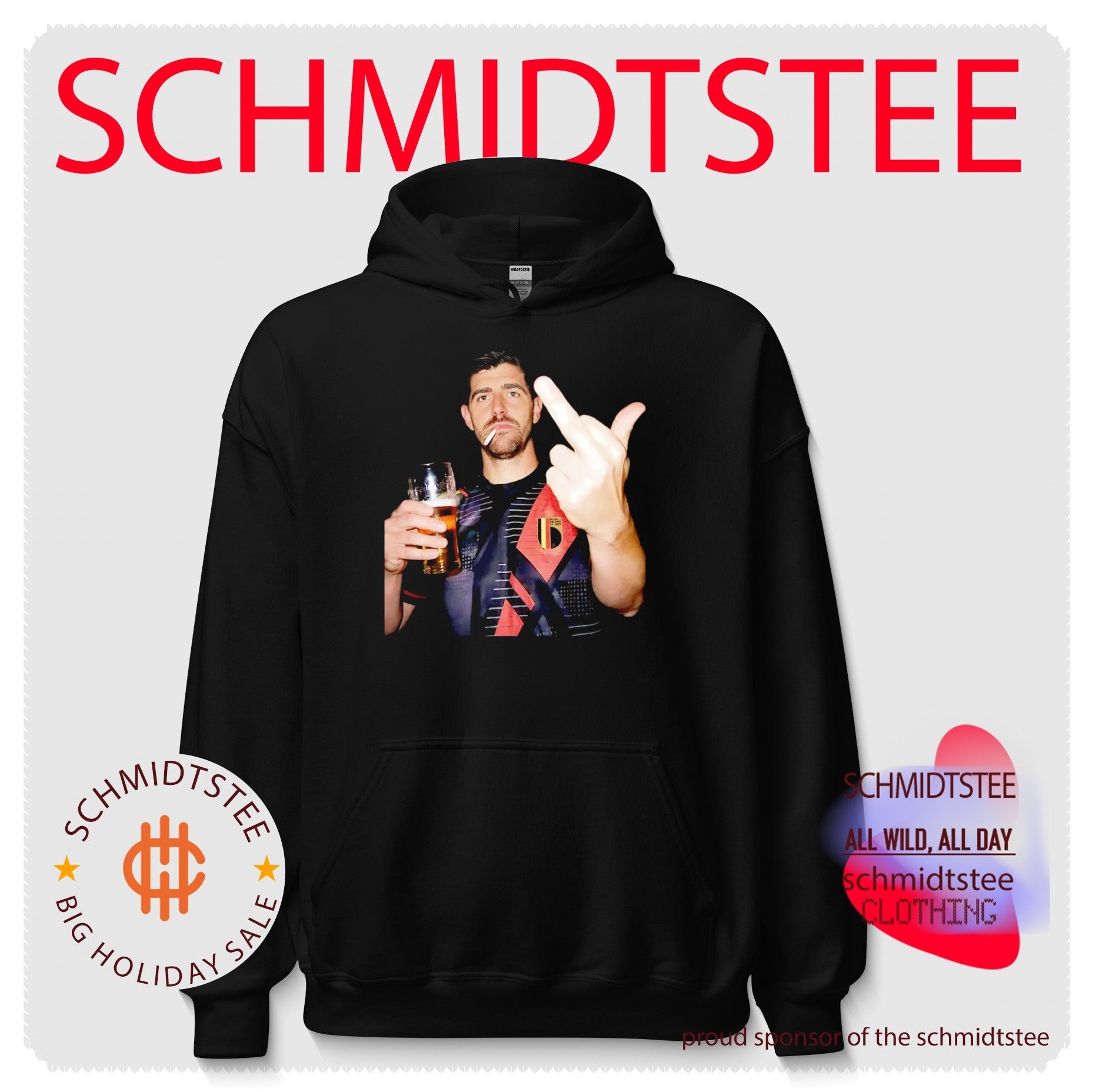 Thibaut Courtois Belgium Style Beer and Cigarette shirt