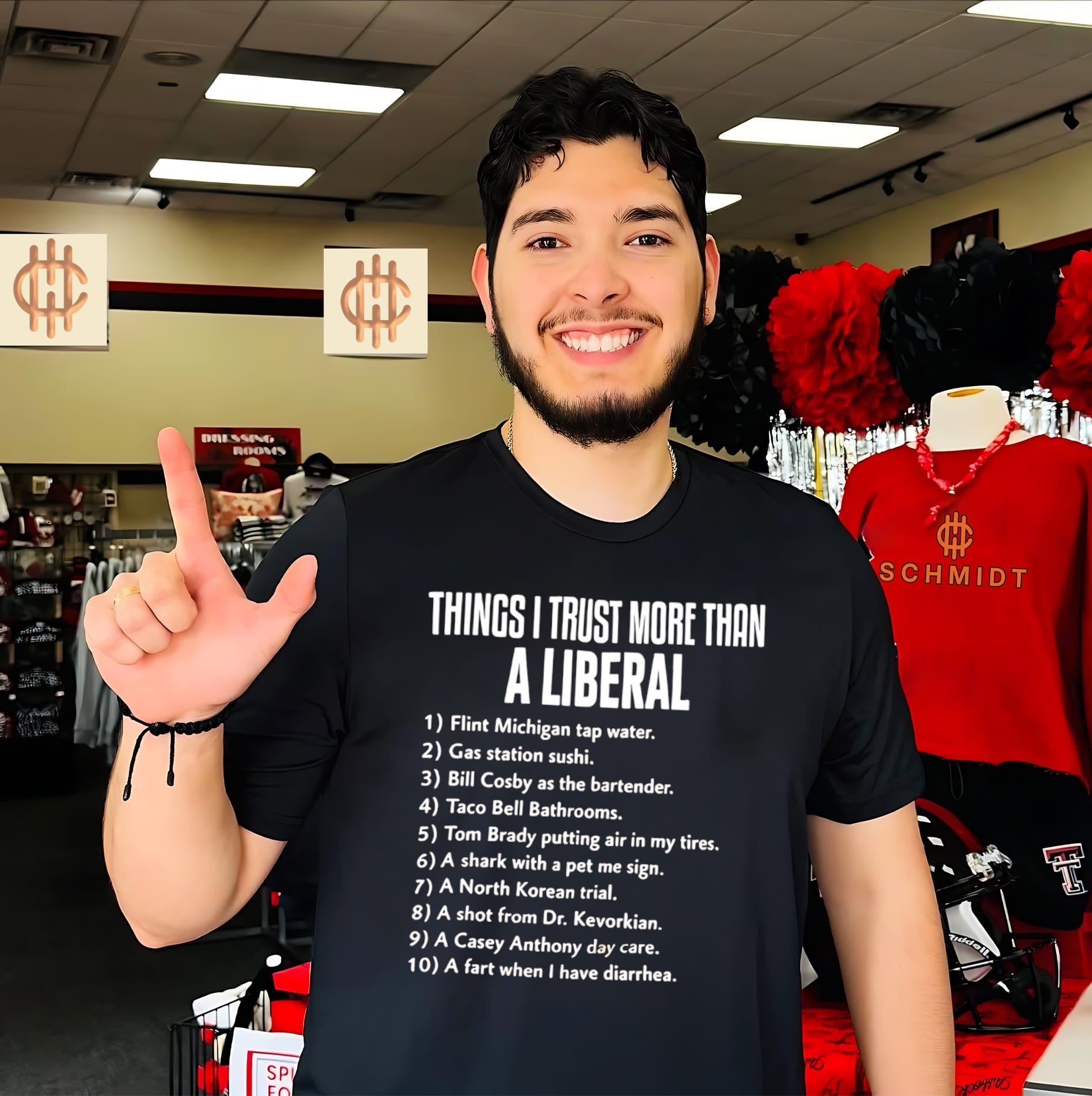 Things I trust more than a liberal 1 Flint Michigan tap water shirt