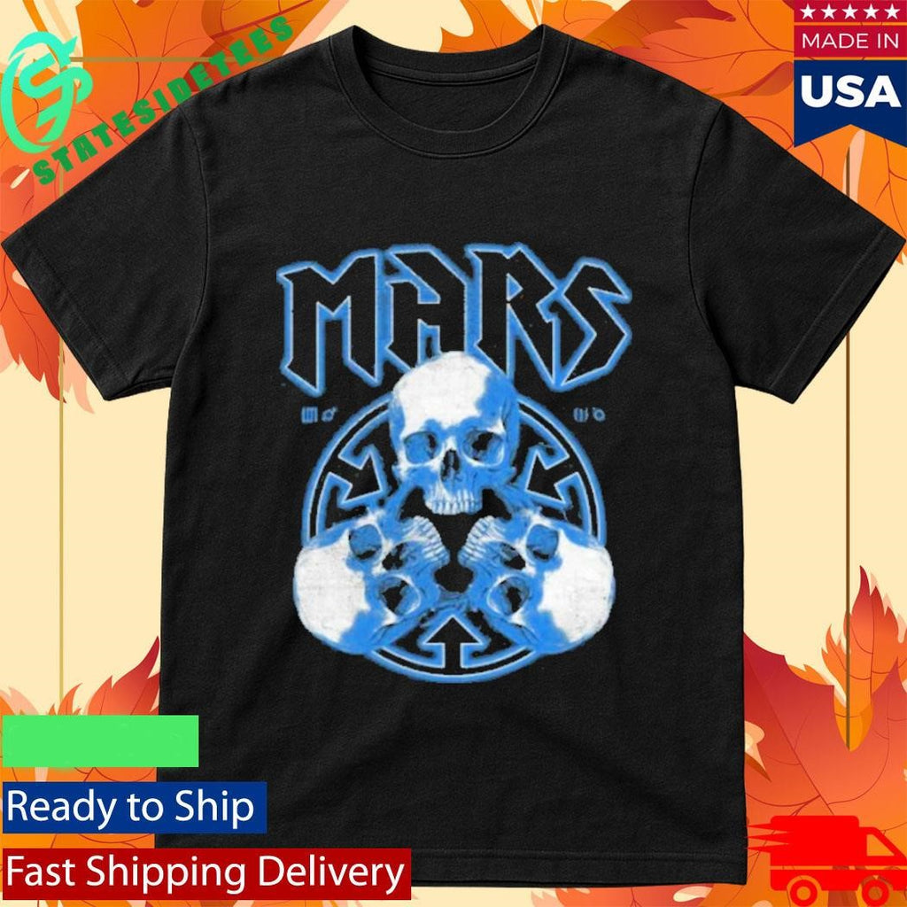 Thirty Seconds To Mars European Tour 2027 Blue Skulls Shirt