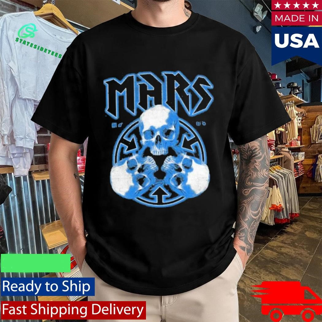 Thirty Seconds To Mars European Tour 2027 Blue Skulls Shirt