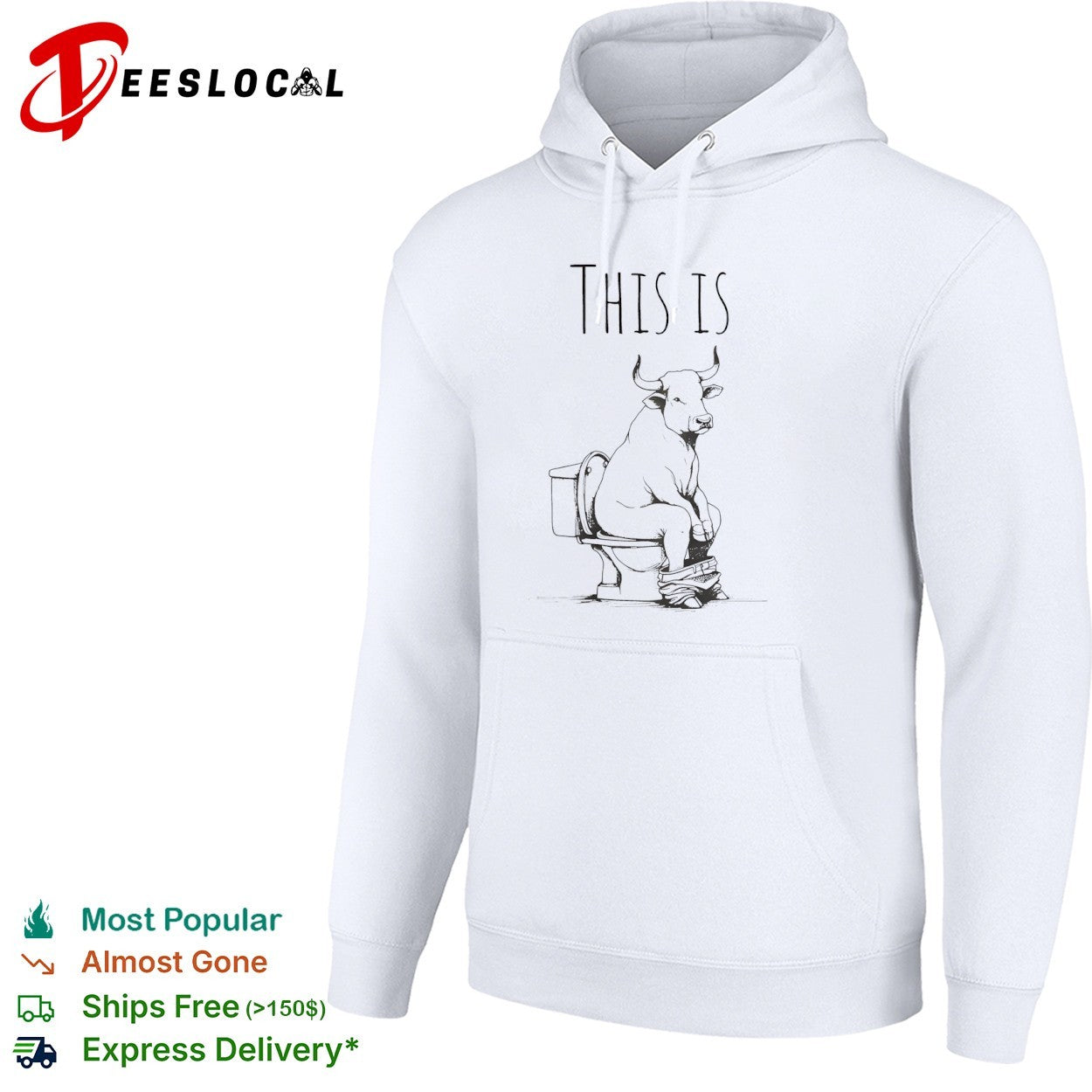 This is a Bull on the Toilet Shirt