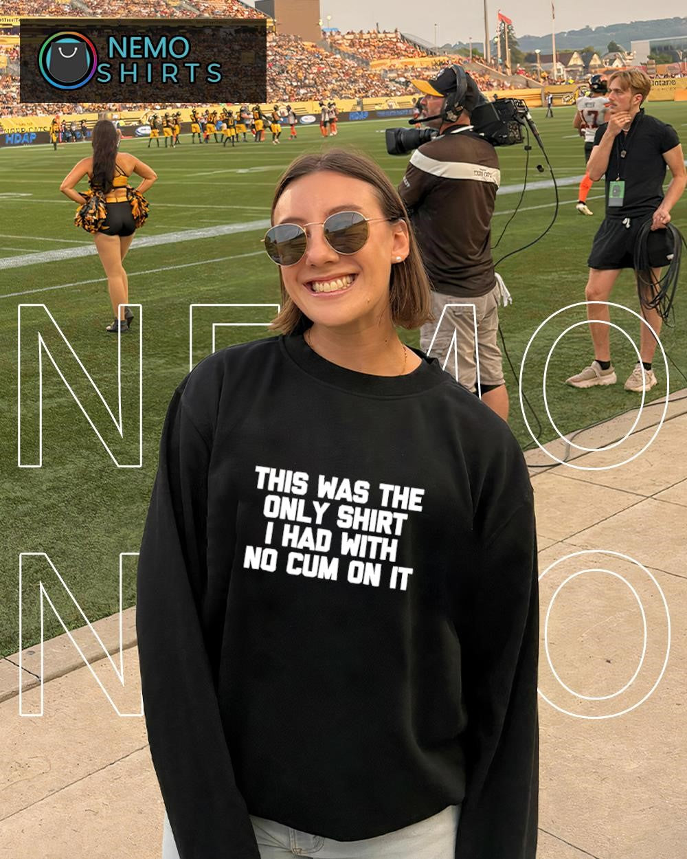 This was the only shirt I had with no cum on it text shirt