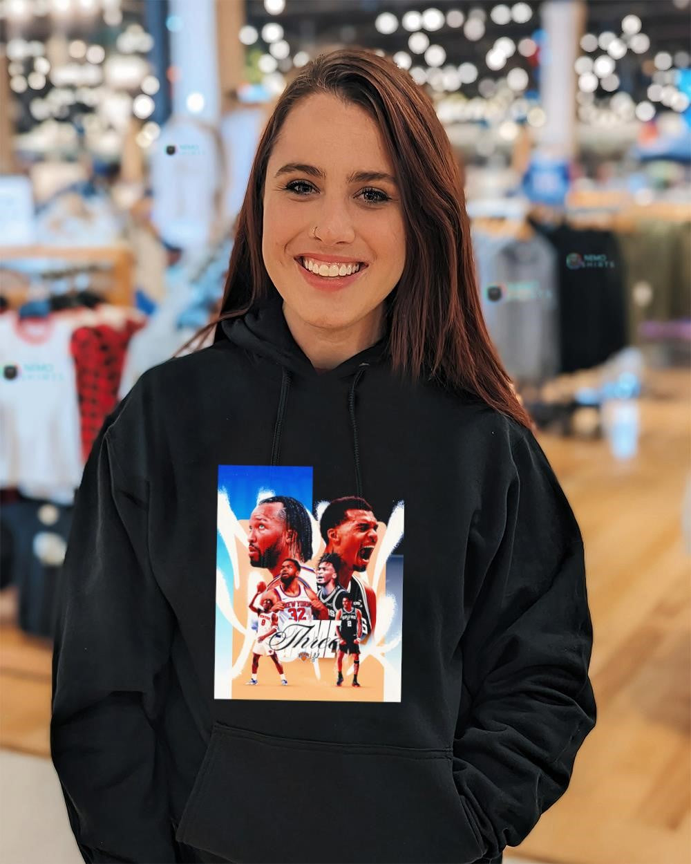 Three 2026 NBA Finals Knicks and Spurs highlights matchup shirt