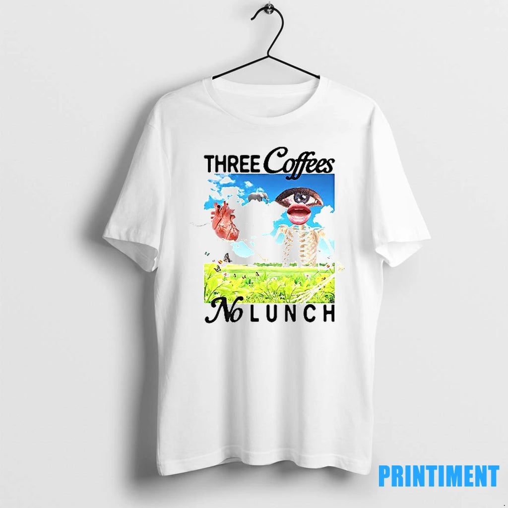 Three Coffees No Lunch Skeleton Tshirts Sweater