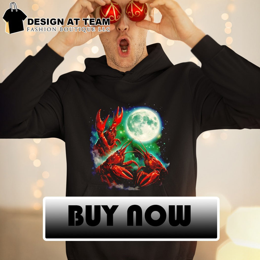 Three crawfish moon animals vintage shirt
